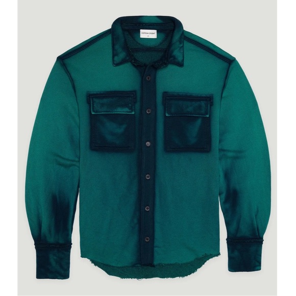 Cotton Citizen Other - Cotton Citizen BRONX BUTTONDOWN Men’s Oversized Shirt Teal Blue Cast M